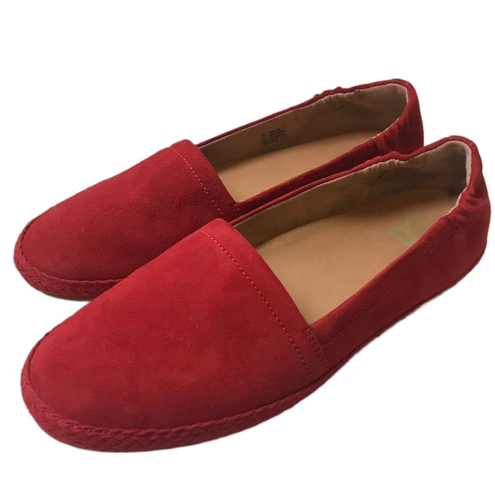 Fitflop suede red comfortable flats.